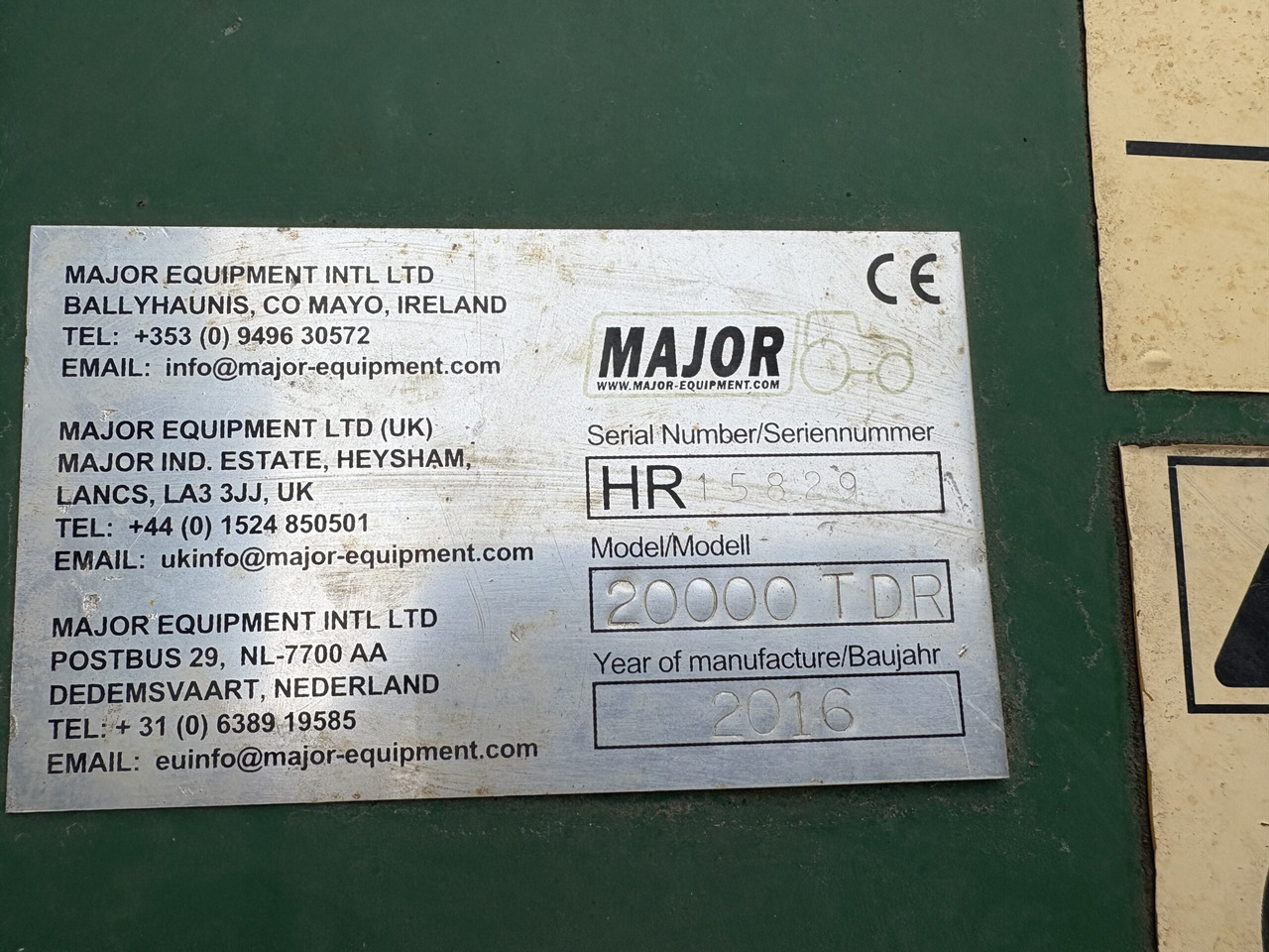 Vrtna kosilica Major TDR20000 6.1m Winged Roller Mower: slika Vrtna kosilica Major TDR20000 6.1m Winged Roller Mower