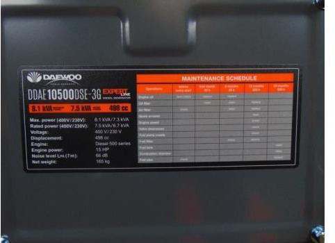 Daewoo DDAE10500DSE-3G Diesel Stroomgenerator (Nieuw) - Generatorski set: slika Daewoo DDAE10500DSE-3G Diesel Stroomgenerator (Nieuw) - Generatorski set Daewoo DDAE10500DSE-3G Diesel Stroomgenerator (Nieuw) - Generatorski set: slika Daewoo DDAE10500DSE-3G Diesel Stroomgenerator (Nieuw) - Generatorski set