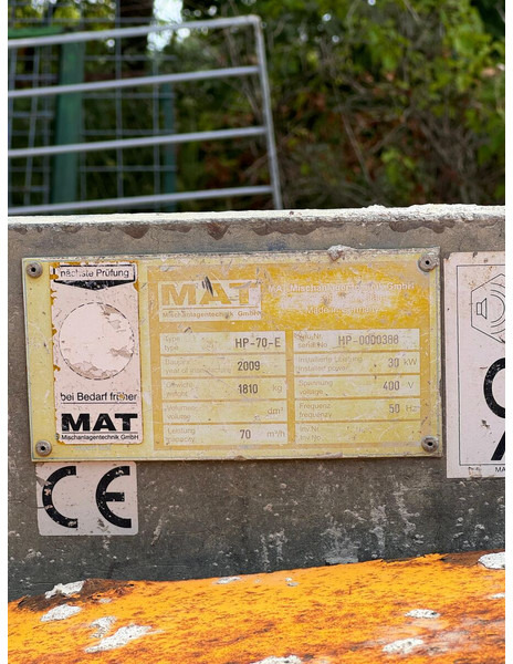 Bauer MAT HP 70 - Stacionarna pumpa za beton za Poljoprivredni strojevi: slika Bauer MAT HP 70 - Stacionarna pumpa za beton za Poljoprivredni strojevi Bauer MAT HP 70 - Stacionarna pumpa za beton za Poljoprivredni strojevi: slika Bauer MAT HP 70 - Stacionarna pumpa za beton za Poljoprivredni strojevi