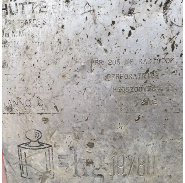 Hütte HBR 205 - Platforma za bušenje: slika Hütte HBR 205 - Platforma za bušenje Hütte HBR 205 - Platforma za bušenje: slika Hütte HBR 205 - Platforma za bušenje