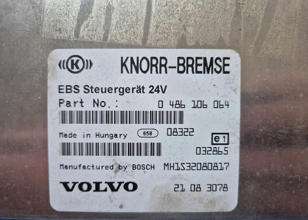 STEROWNIK KASETA EBS KNORR-BREMSE 0486106064 21083078 - Upravljačka jedinica (ECU): slika STEROWNIK KASETA EBS KNORR-BREMSE 0486106064 21083078 - Upravljačka jedinica (ECU) STEROWNIK KASETA EBS KNORR-BREMSE 0486106064 21083078 - Upravljačka jedinica (ECU): slika STEROWNIK KASETA EBS KNORR-BREMSE 0486106064 21083078 - Upravljačka jedinica (ECU)