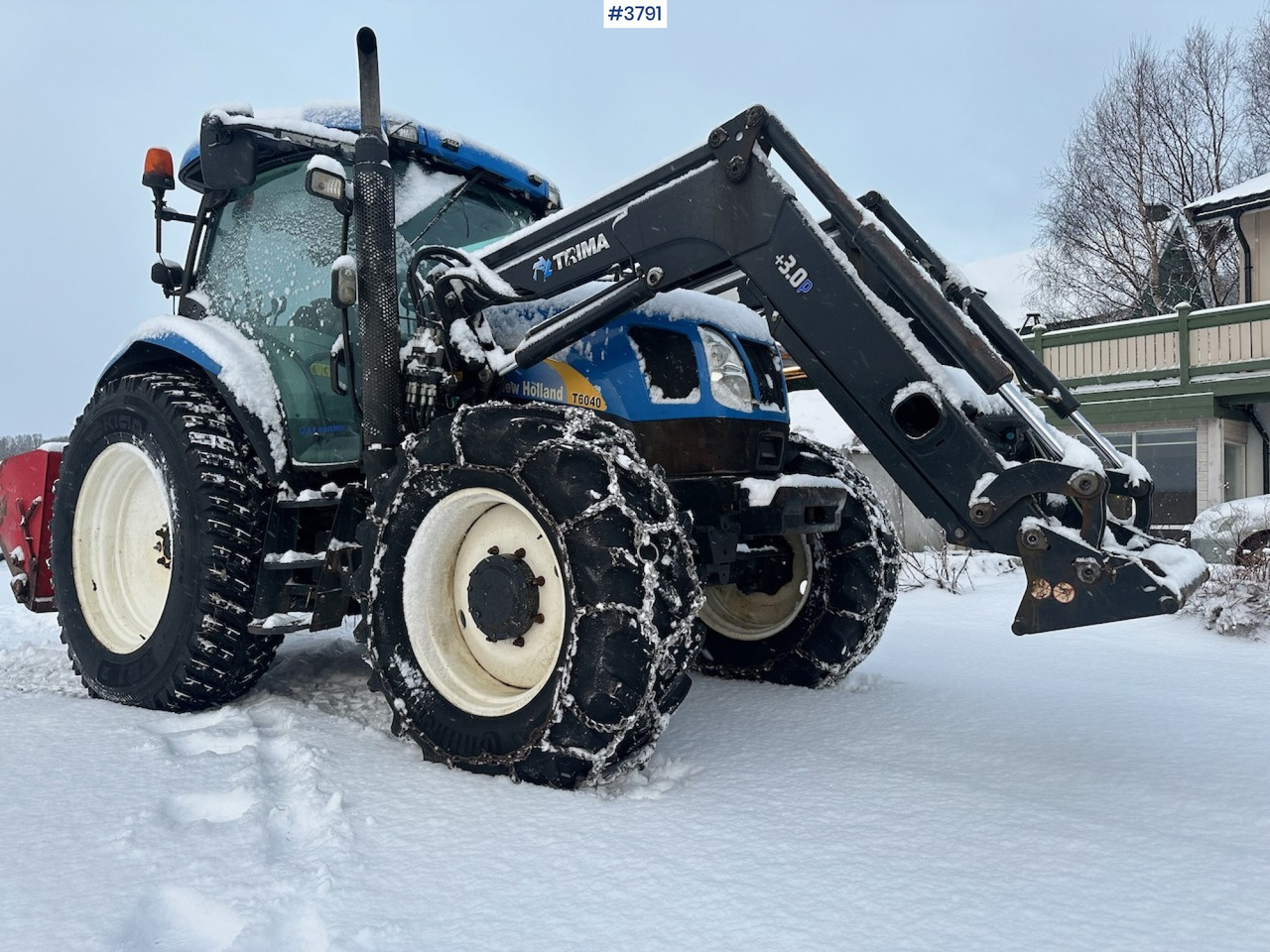 2010 New Holland T6040 4x4 plow rigged tractor w/ Trima +3.0p front loader, brand new chains, snow bucket and Westbjørn snow blower. WATCH VIDEO. - Traktor: slika 2010 New Holland T6040 4x4 plow rigged tractor w/ Trima +3.0p front loader, brand new chains, snow bucket and Westbjørn snow blower. WATCH VIDEO. - Traktor 2010 New Holland T6040 4x4 plow rigged tractor w/ Trima +3.0p front loader, brand new chains, snow bucket and Westbjørn snow blower. WATCH VIDEO. - Traktor: slika 2010 New Holland T6040 4x4 plow rigged tractor w/ Trima +3.0p front loader, brand new chains, snow bucket and Westbjørn snow blower. WATCH VIDEO. - Traktor