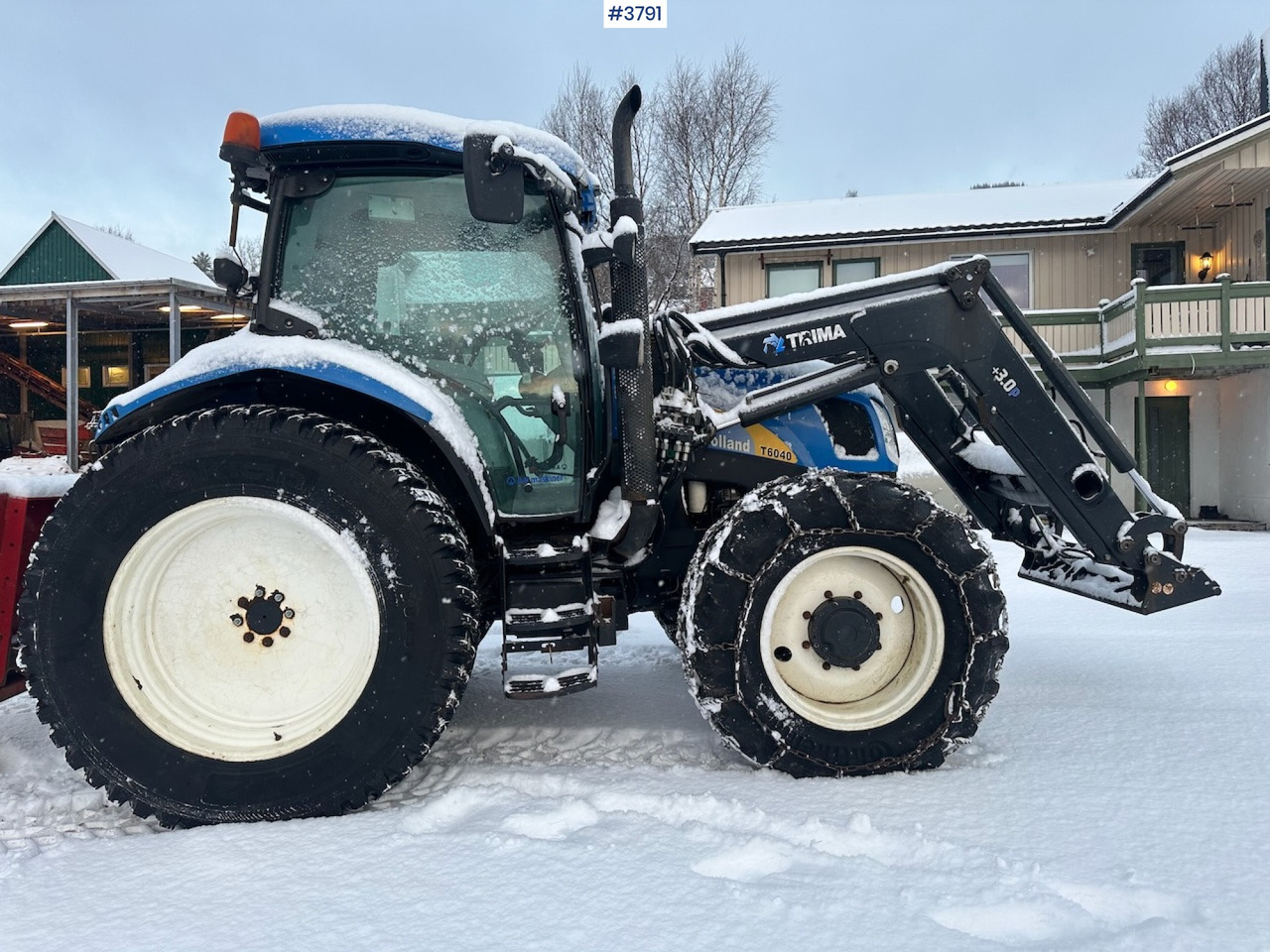 2010 New Holland T6040 4x4 plow rigged tractor w/ Trima +3.0p front loader, brand new chains, snow bucket and Westbjørn snow blower. WATCH VIDEO. - Traktor: slika 2010 New Holland T6040 4x4 plow rigged tractor w/ Trima +3.0p front loader, brand new chains, snow bucket and Westbjørn snow blower. WATCH VIDEO. - Traktor 2010 New Holland T6040 4x4 plow rigged tractor w/ Trima +3.0p front loader, brand new chains, snow bucket and Westbjørn snow blower. WATCH VIDEO. - Traktor: slika 2010 New Holland T6040 4x4 plow rigged tractor w/ Trima +3.0p front loader, brand new chains, snow bucket and Westbjørn snow blower. WATCH VIDEO. - Traktor