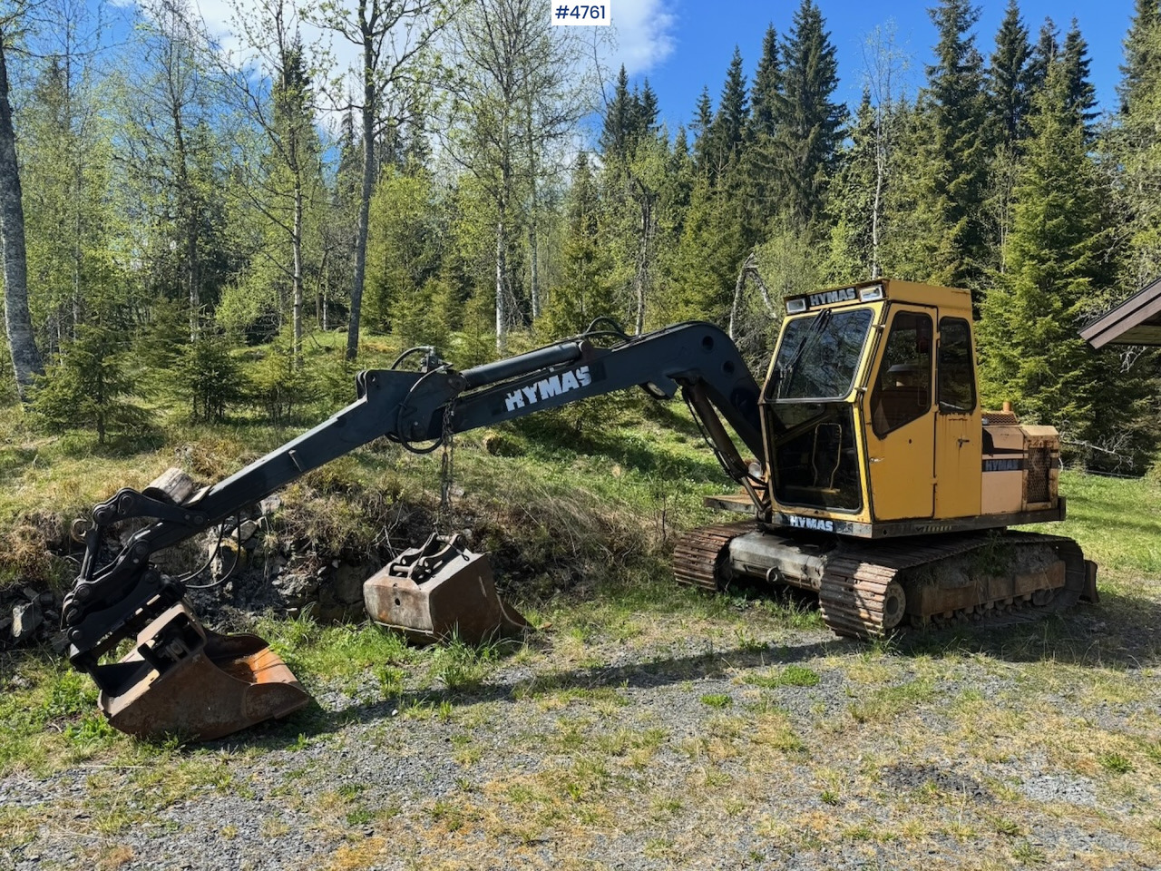 Circa 1990 Hymas 82R Crawler excavator w/ 2 buckets. - Bager: slika Circa 1990 Hymas 82R Crawler excavator w/ 2 buckets. - Bager Circa 1990 Hymas 82R Crawler excavator w/ 2 buckets. - Bager: slika Circa 1990 Hymas 82R Crawler excavator w/ 2 buckets. - Bager