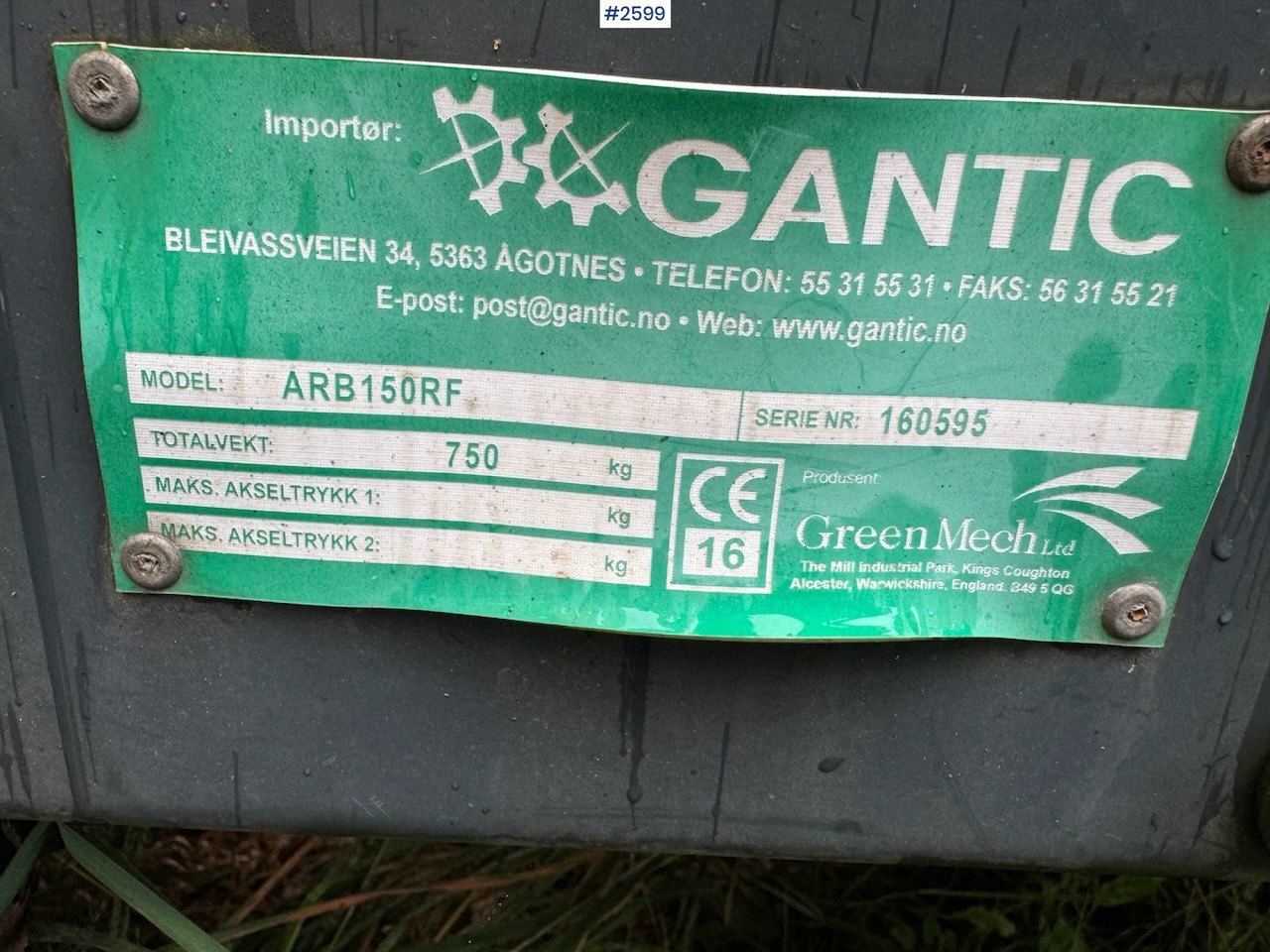 Šumarska oprema 2016 Greenmech Arborist 150: slika Šumarska oprema 2016 Greenmech Arborist 150