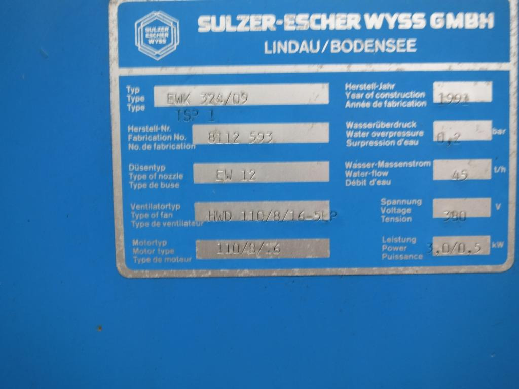 SULZER EWK 324/09 - Industrijska oprema: slika SULZER EWK 324/09 - Industrijska oprema SULZER EWK 324/09 - Industrijska oprema: slika SULZER EWK 324/09 - Industrijska oprema