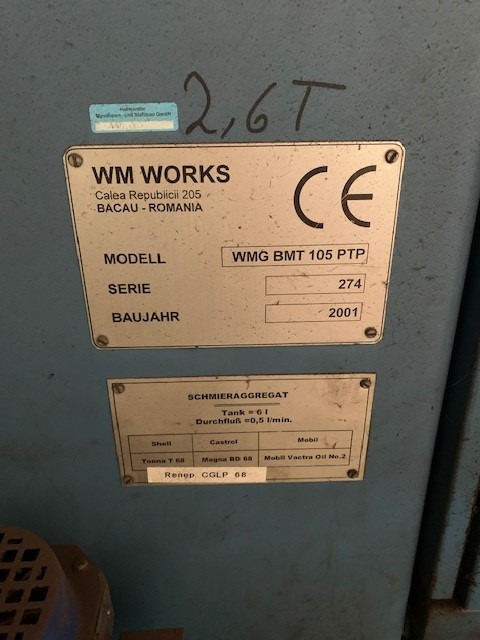 WM WORKS WMG BMT 105 PTP - Stroj za obradu metala: slika WM WORKS WMG BMT 105 PTP - Stroj za obradu metala WM WORKS WMG BMT 105 PTP - Stroj za obradu metala: slika WM WORKS WMG BMT 105 PTP - Stroj za obradu metala