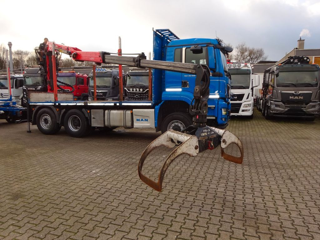 Kamion šumar, Kamion s kranom MAN 28.500 TGS mit EPSILON-Kran+Achleitner Anhänger MAN 28.500 TGS  Allrad. HOLZZUG EPSILON-Kran GREIFER: slika Kamion šumar, Kamion s kranom MAN 28.500 TGS mit EPSILON-Kran+Achleitner Anhänger MAN 28.500 TGS  Allrad. HOLZZUG EPSILON-Kran GREIFER
