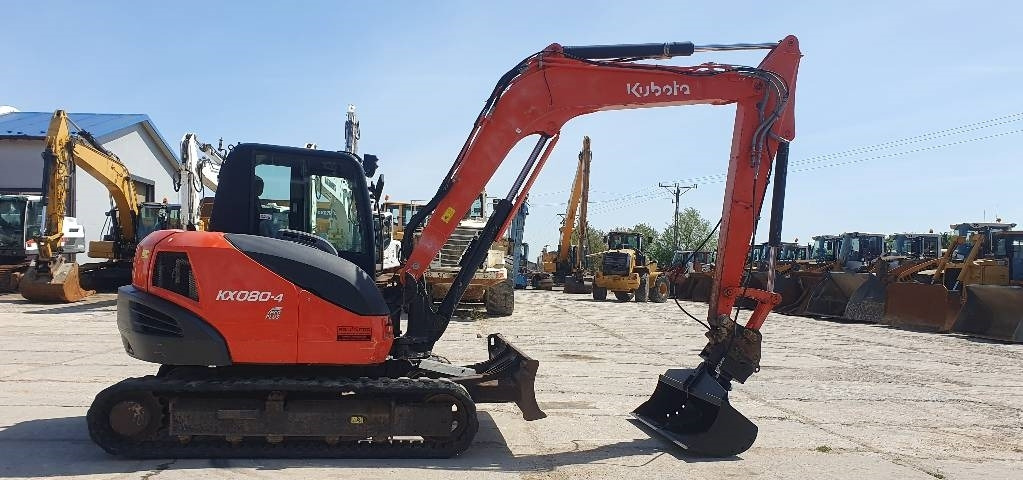 Kubota KX 080-4 - Mini bager: slika Kubota KX 080-4 - Mini bager Kubota KX 080-4 - Mini bager: slika Kubota KX 080-4 - Mini bager