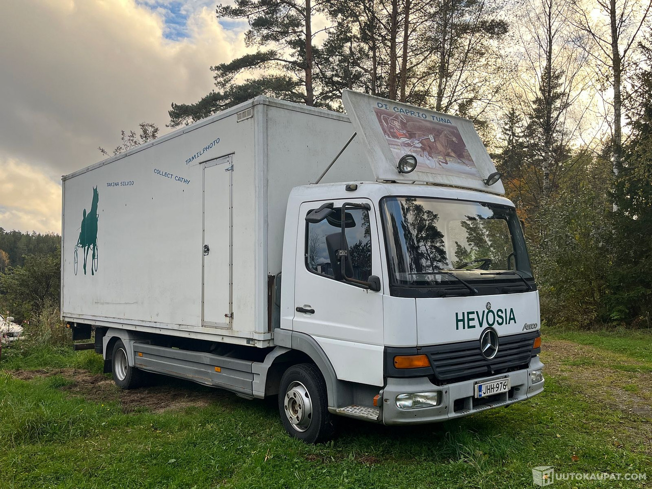 Mercedes-Benz Atego, hevoskuljetusauto, 2000, Inkoo - Kamion: slika Mercedes-Benz Atego, hevoskuljetusauto, 2000, Inkoo - Kamion Mercedes-Benz Atego, hevoskuljetusauto, 2000, Inkoo - Kamion: slika Mercedes-Benz Atego, hevoskuljetusauto, 2000, Inkoo - Kamion