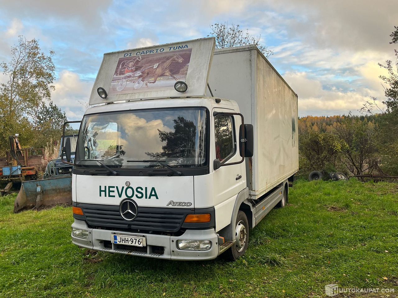 Mercedes-Benz Atego, hevoskuljetusauto, 2000, Inkoo - Kamion: slika Mercedes-Benz Atego, hevoskuljetusauto, 2000, Inkoo - Kamion Mercedes-Benz Atego, hevoskuljetusauto, 2000, Inkoo - Kamion: slika Mercedes-Benz Atego, hevoskuljetusauto, 2000, Inkoo - Kamion