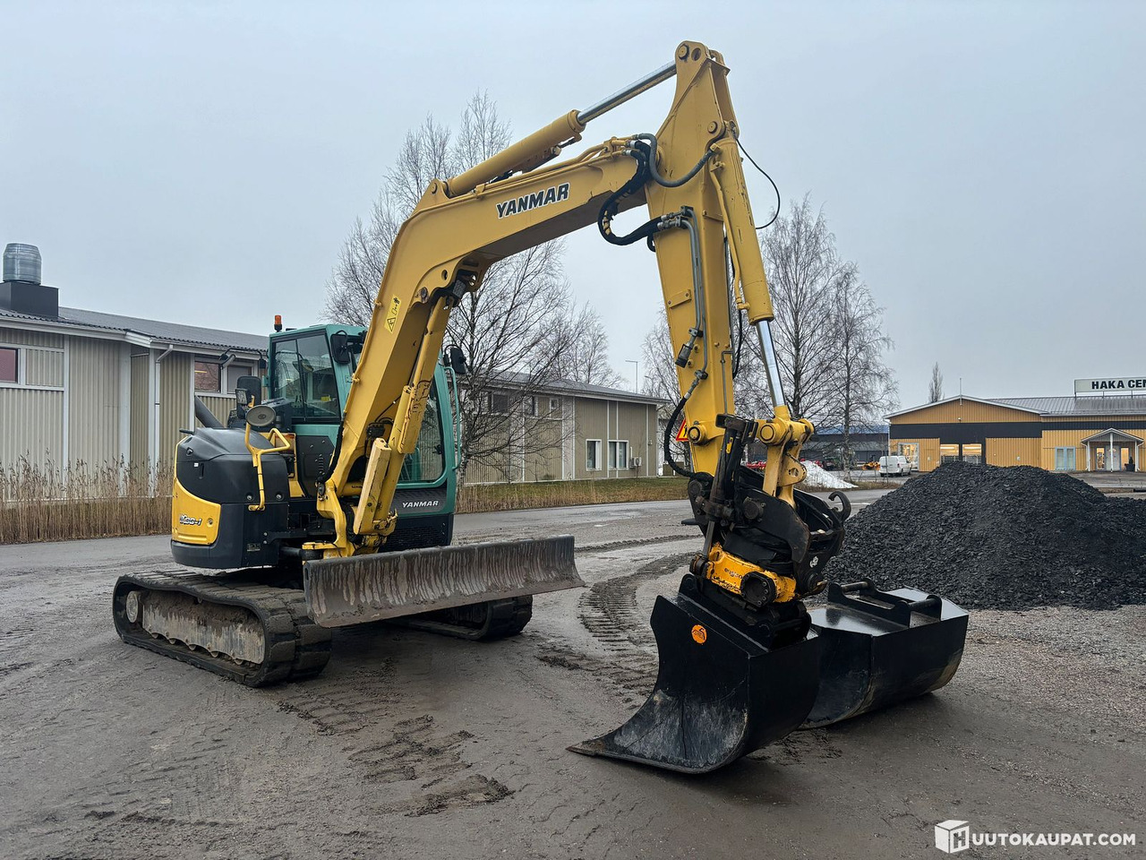 Yanmar VIO80-1 excavator + Engcon with two buckets., Ylivieska - Mini bager: slika Yanmar VIO80-1 excavator + Engcon with two buckets., Ylivieska - Mini bager Yanmar VIO80-1 excavator + Engcon with two buckets., Ylivieska - Mini bager: slika Yanmar VIO80-1 excavator + Engcon with two buckets., Ylivieska - Mini bager