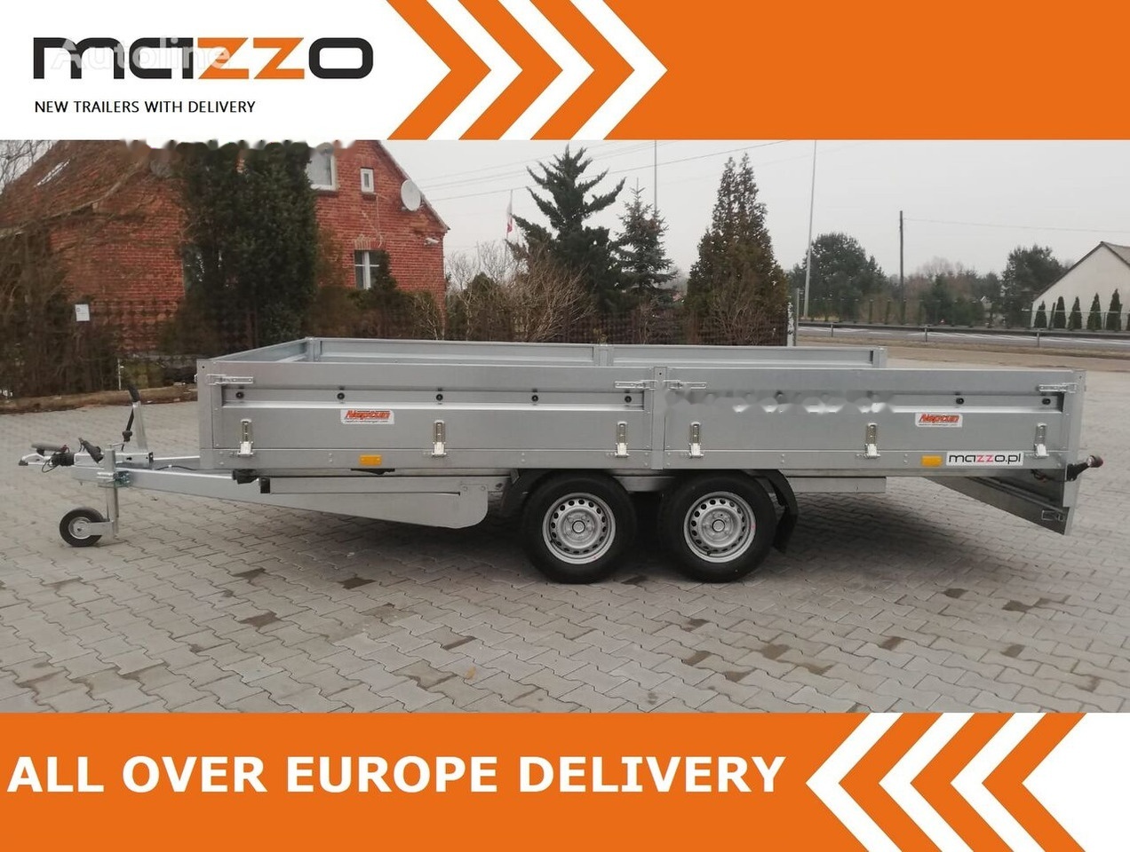 Novi Prikolica plato/ Otvoreni sanduk Neptun DELIVERY! Welded PLATFORM trailer N20-420, 420x215, 2000kg,GN242: slika Novi Prikolica plato/ Otvoreni sanduk Neptun DELIVERY! Welded PLATFORM trailer N20-420, 420x215, 2000kg,GN242