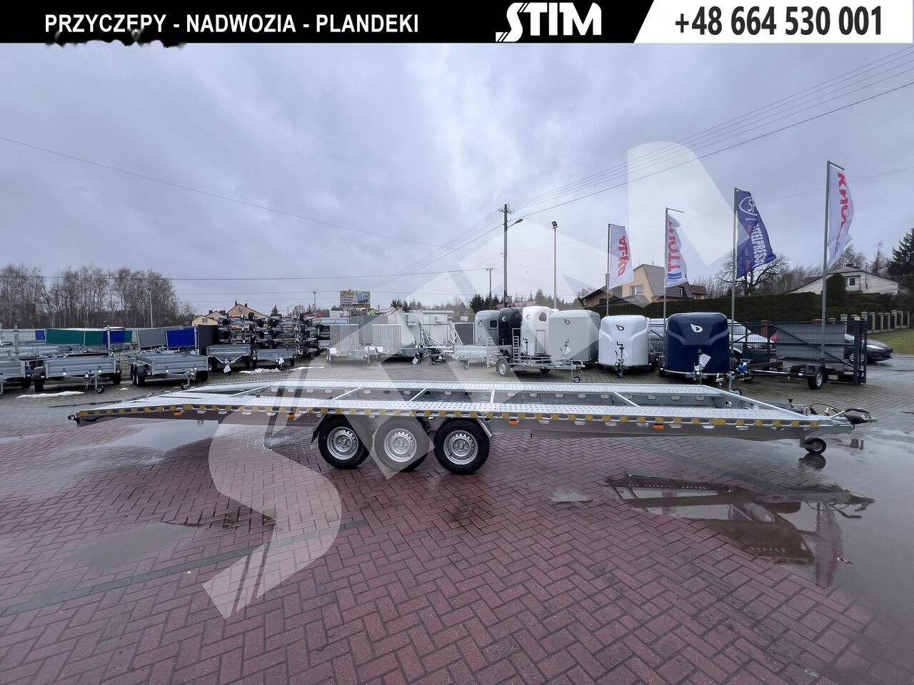 Novi Prikolica za prijevoz automobila Stim L23/PP-TS/85-35S-RY: slika Novi Prikolica za prijevoz automobila Stim L23/PP-TS/85-35S-RY