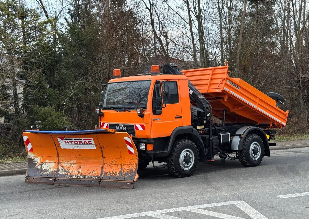 Kiper MAN * MAN LE 10.220 *Kiper Wywrotka * 4x4 * Pług Piaskarka * Zimowe Utrzymanie * Sprowadzony * HDS MKG *: slika Kiper MAN * MAN LE 10.220 *Kiper Wywrotka * 4x4 * Pług Piaskarka * Zimowe Utrzymanie * Sprowadzony * HDS MKG *