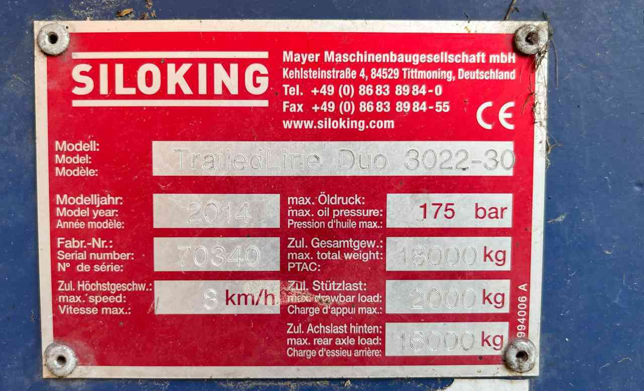 Vagon-miješalica za krmivo Siloking TrailedLine Duo 3022-30 Voermengwagen voermachines: slika Vagon-miješalica za krmivo Siloking TrailedLine Duo 3022-30 Voermengwagen voermachines