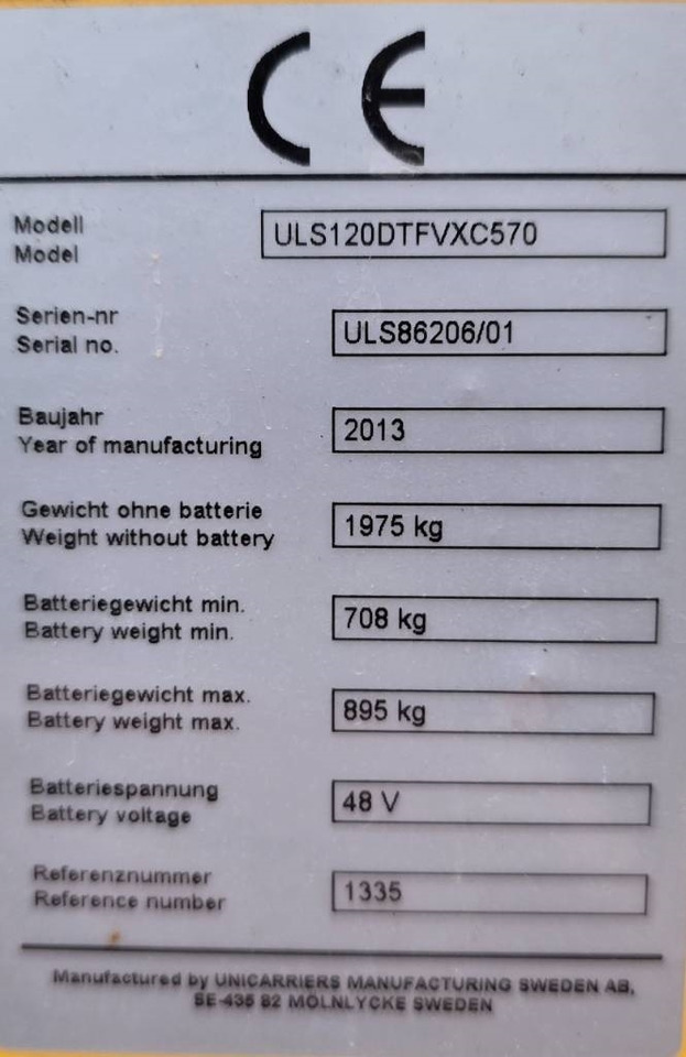 Novi Regalni viličar UniCarriers ULS 120 DTFVXC 570: slika Novi Regalni viličar UniCarriers ULS 120 DTFVXC 570 Novi Regalni viličar UniCarriers ULS 120 DTFVXC 570: slika Novi Regalni viličar UniCarriers ULS 120 DTFVXC 570