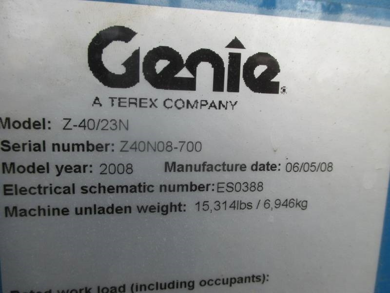 Zglobni krak Genie Z 40/23 N: slika Zglobni krak Genie Z 40/23 N