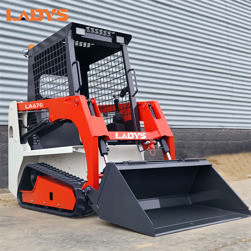 Novi Mini utovarivač LADYS Free Shipping Mini Skid Steer Loader Compact Track Electric/Diesel Chinese Mini Skid Steer Loader For Sale With Mini Skid Steer Attachments 4 In 1 Bucket: slika Novi Mini utovarivač LADYS Free Shipping Mini Skid Steer Loader Compact Track Electric/Diesel Chinese Mini Skid Steer Loader For Sale With Mini Skid Steer Attachments 4 In 1 Bucket