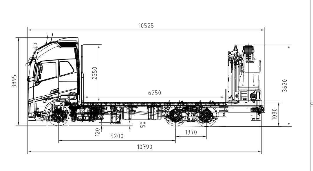 Kamion s otvorenim sandukom, Kamion s kranom Volvo FH4 [ Copy ]: slika Kamion s otvorenim sandukom, Kamion s kranom Volvo FH4 [ Copy ]
