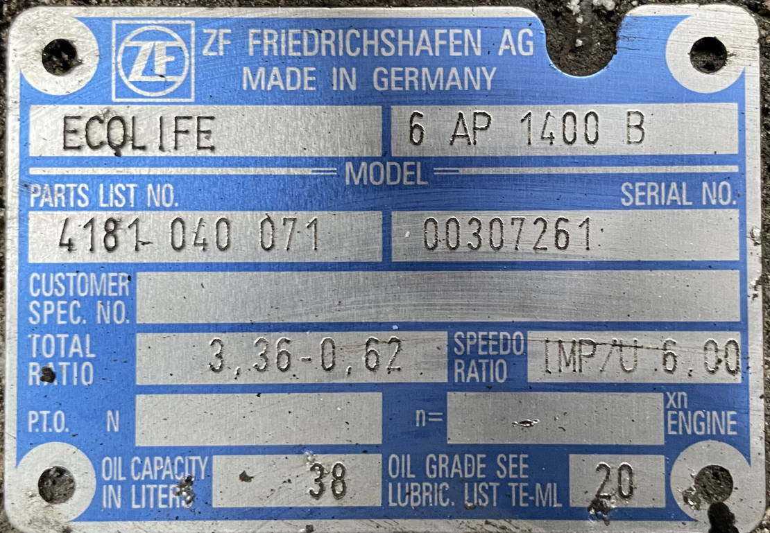 ZF Getriebe ZF 6 AP 1400 B Ecolife 4181040071 6AP1400B Solaris Temsa - Mjenjač za Autobus: slika ZF Getriebe ZF 6 AP 1400 B Ecolife 4181040071 6AP1400B Solaris Temsa - Mjenjač za Autobus ZF Getriebe ZF 6 AP 1400 B Ecolife 4181040071 6AP1400B Solaris Temsa - Mjenjač za Autobus: slika ZF Getriebe ZF 6 AP 1400 B Ecolife 4181040071 6AP1400B Solaris Temsa - Mjenjač za Autobus