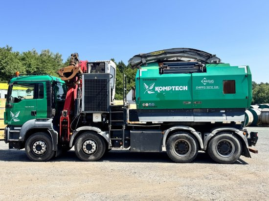 Kamion, Drobilica za drvo MAN TGS 35.540 8x4 mit Komptech-Zusatzeinheit: slika Kamion, Drobilica za drvo MAN TGS 35.540 8x4 mit Komptech-Zusatzeinheit Kamion, Drobilica za drvo MAN TGS 35.540 8x4 mit Komptech-Zusatzeinheit: slika Kamion, Drobilica za drvo MAN TGS 35.540 8x4 mit Komptech-Zusatzeinheit