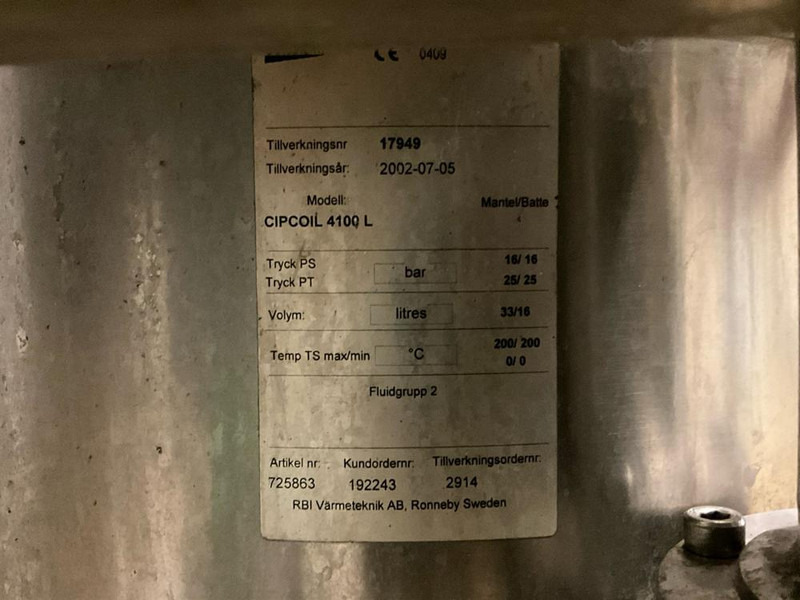Catetherm Cipcoil 4100L - Oprema za prehrambenu industriju: slika Catetherm Cipcoil 4100L - Oprema za prehrambenu industriju Catetherm Cipcoil 4100L - Oprema za prehrambenu industriju: slika Catetherm Cipcoil 4100L - Oprema za prehrambenu industriju