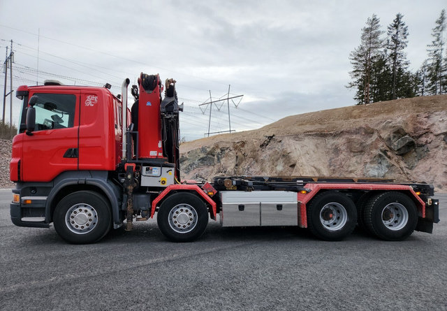 Scania R500 V8 8x4 - Kamion s kabelskim sustavom, Kamion s kranom: slika Scania R500 V8 8x4 - Kamion s kabelskim sustavom, Kamion s kranom Scania R500 V8 8x4 - Kamion s kabelskim sustavom, Kamion s kranom: slika Scania R500 V8 8x4 - Kamion s kabelskim sustavom, Kamion s kranom