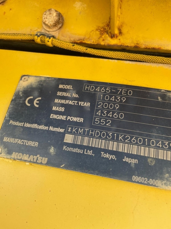 Komatsu HD 465-7 E0 - Kruti istovarivač/ Kamion za prijevoz kamenja: slika Komatsu HD 465-7 E0 - Kruti istovarivač/ Kamion za prijevoz kamenja Komatsu HD 465-7 E0 - Kruti istovarivač/ Kamion za prijevoz kamenja: slika Komatsu HD 465-7 E0 - Kruti istovarivač/ Kamion za prijevoz kamenja
