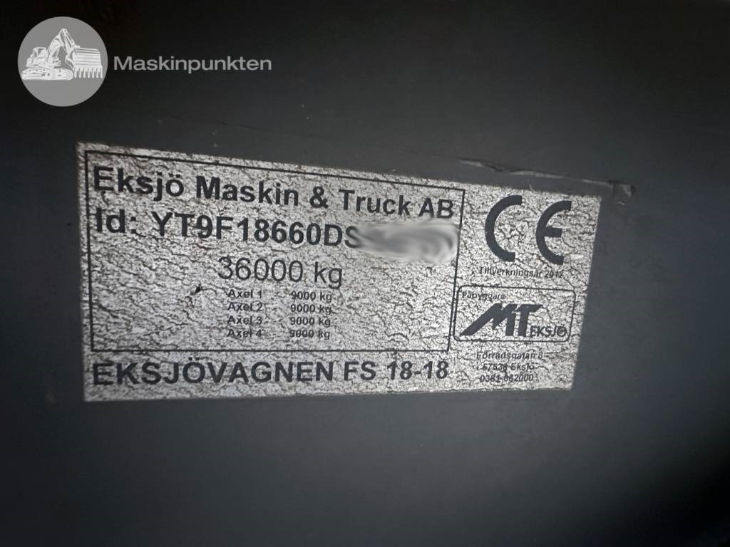 Prikolica sa zatvorenim sandukom Eksjövagnen FS 18-18: slika Prikolica sa zatvorenim sandukom Eksjövagnen FS 18-18