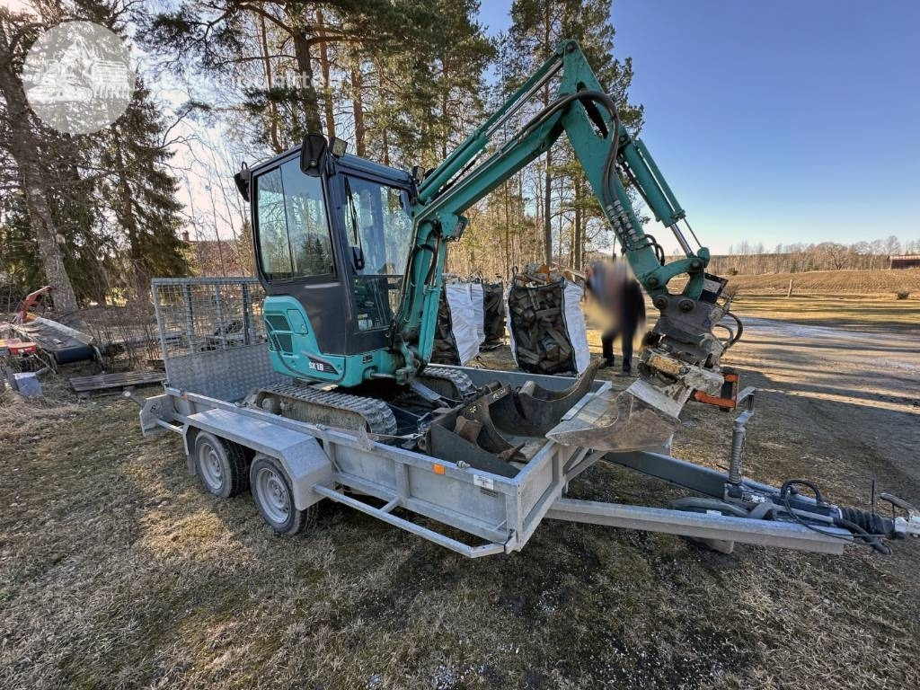 Kobelco SK 18 Med vagn! - Mini bager: slika Kobelco SK 18 Med vagn! - Mini bager Kobelco SK 18 Med vagn! - Mini bager: slika Kobelco SK 18 Med vagn! - Mini bager