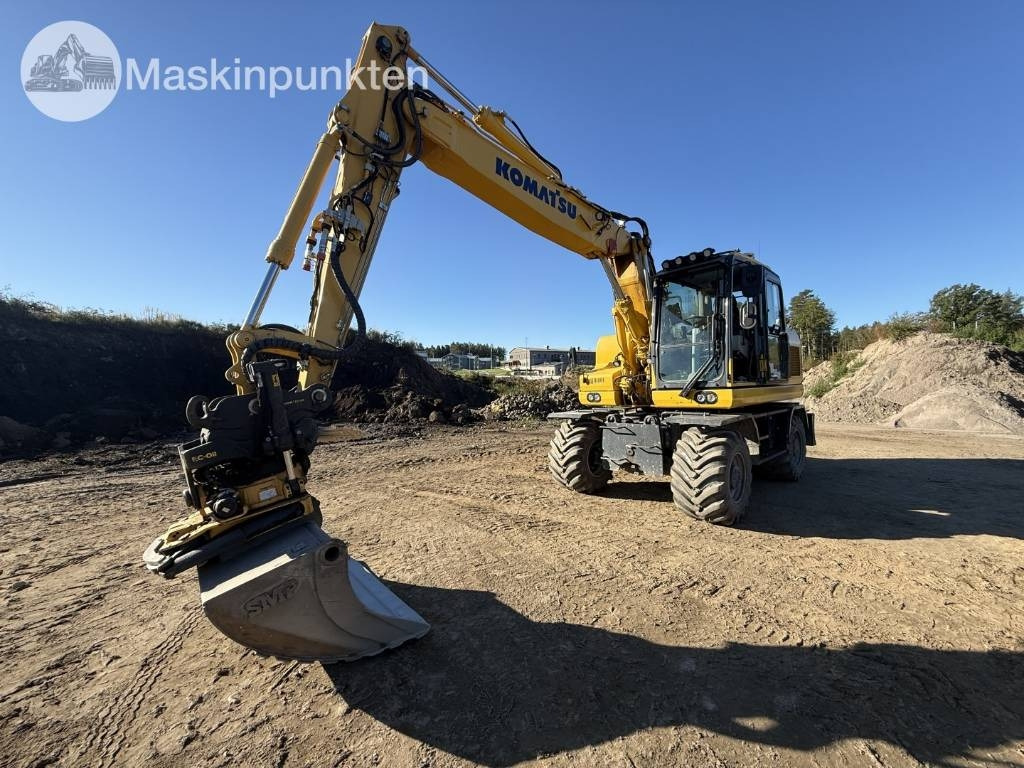 Komatsu PW 160 - Bager na kotačima: slika Komatsu PW 160 - Bager na kotačima Komatsu PW 160 - Bager na kotačima: slika Komatsu PW 160 - Bager na kotačima