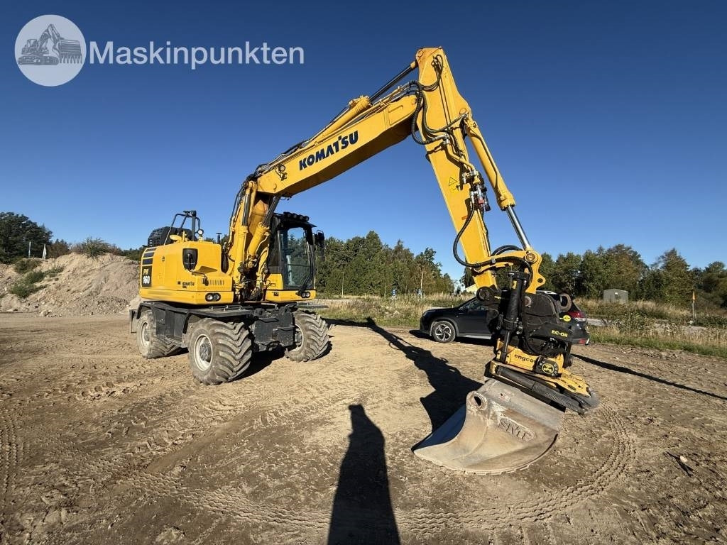 Komatsu PW 160 - Bager na kotačima: slika Komatsu PW 160 - Bager na kotačima Komatsu PW 160 - Bager na kotačima: slika Komatsu PW 160 - Bager na kotačima