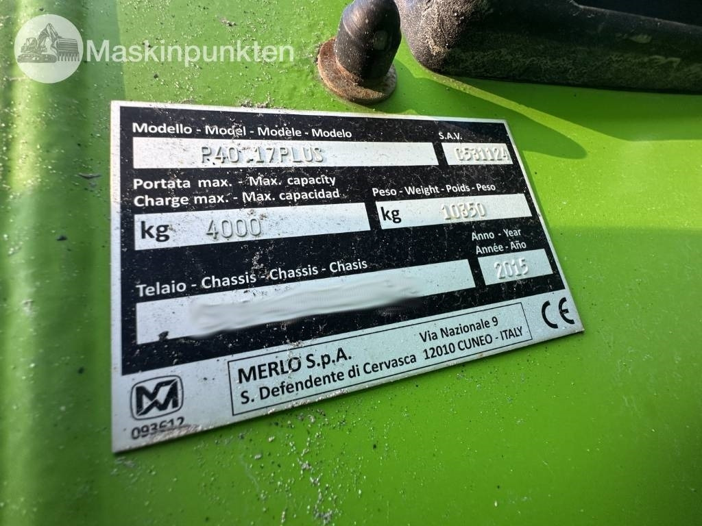Teleskopski rukovatelj Merlo P 40.17 Plus: slika Teleskopski rukovatelj Merlo P 40.17 Plus