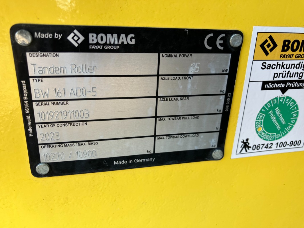 BOMAG DE BW 161 ADO-5 STage V/Tier 4f - Cestovni valjak: slika BOMAG DE BW 161 ADO-5 STage V/Tier 4f - Cestovni valjak BOMAG DE BW 161 ADO-5 STage V/Tier 4f - Cestovni valjak: slika BOMAG DE BW 161 ADO-5 STage V/Tier 4f - Cestovni valjak