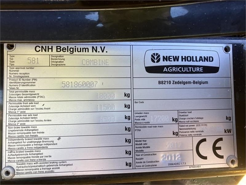 Kombajn za žetvu New Holland CX 8080 SLH: slika Kombajn za žetvu New Holland CX 8080 SLH