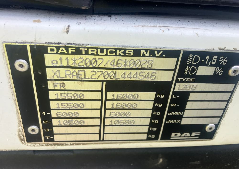 Kamion sandučar DAF DAF LF 180 kurierka kontener 18 palet: slika Kamion sandučar DAF DAF LF 180 kurierka kontener 18 palet