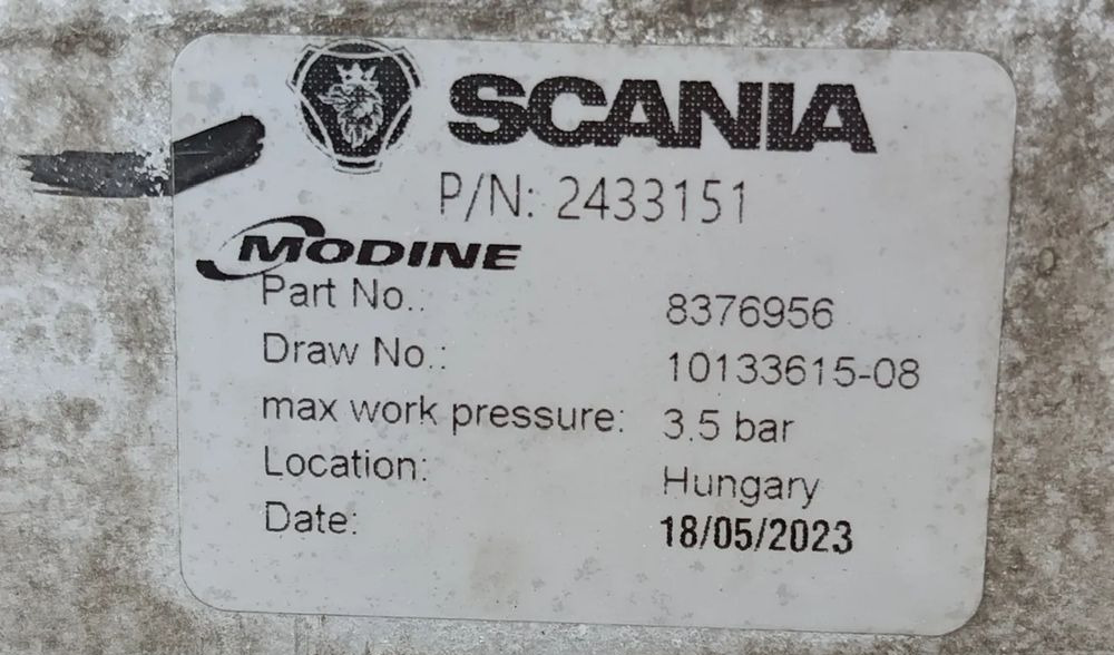 Scania S CHŁODNICA POWIETRZA INTERCOOLER 2433151 - Međuhladnjak za Kamion: slika Scania S CHŁODNICA POWIETRZA INTERCOOLER 2433151 - Međuhladnjak za Kamion Scania S CHŁODNICA POWIETRZA INTERCOOLER 2433151 - Međuhladnjak za Kamion: slika Scania S CHŁODNICA POWIETRZA INTERCOOLER 2433151 - Međuhladnjak za Kamion