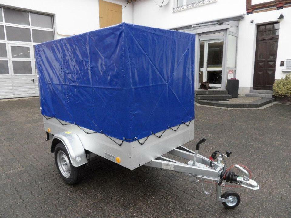 Auto prikolica Pkw Anhänger, 1000 kg - Plane und Spriegel, 100 km/h: slika Auto prikolica Pkw Anhänger, 1000 kg - Plane und Spriegel, 100 km/h