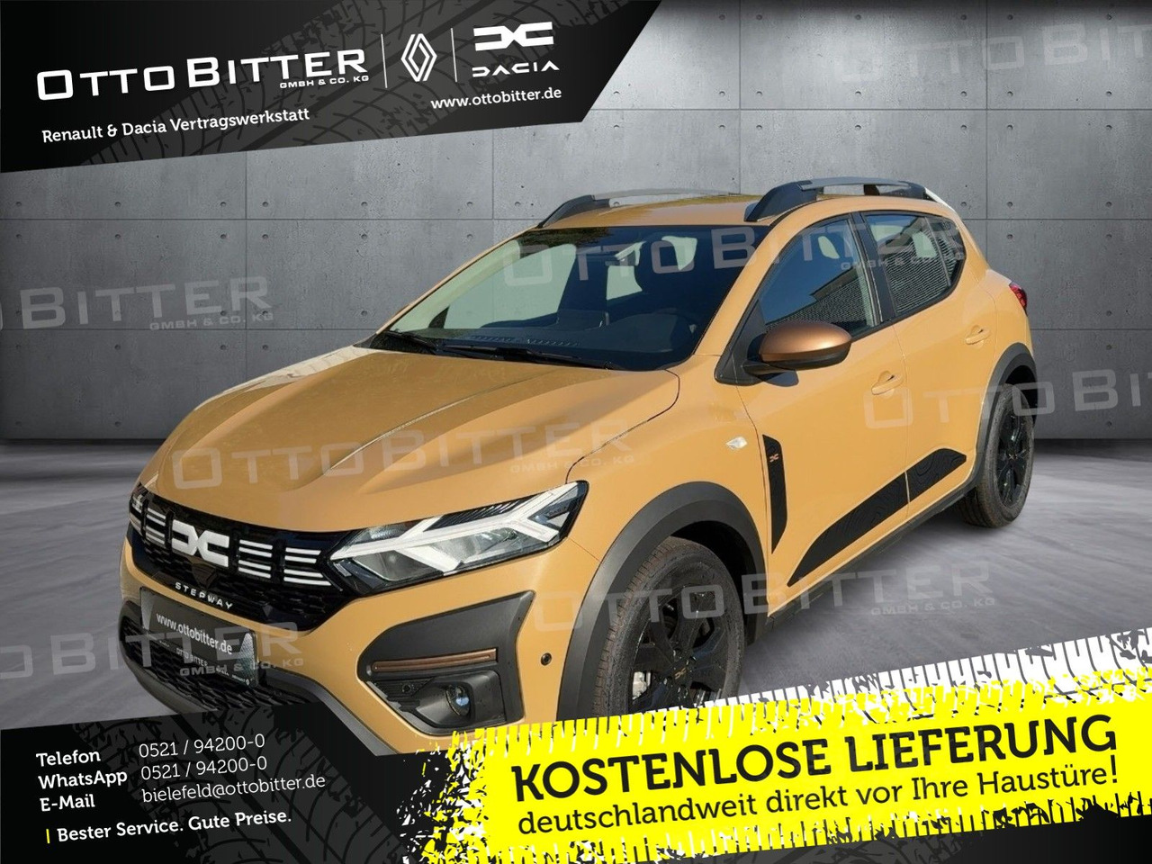Dacia Sandero Stepway Extreme TCe110 CITY-PAKET/NAVI - Limuzina: slika Dacia Sandero Stepway Extreme TCe110 CITY-PAKET/NAVI - Limuzina Dacia Sandero Stepway Extreme TCe110 CITY-PAKET/NAVI - Limuzina: slika Dacia Sandero Stepway Extreme TCe110 CITY-PAKET/NAVI - Limuzina