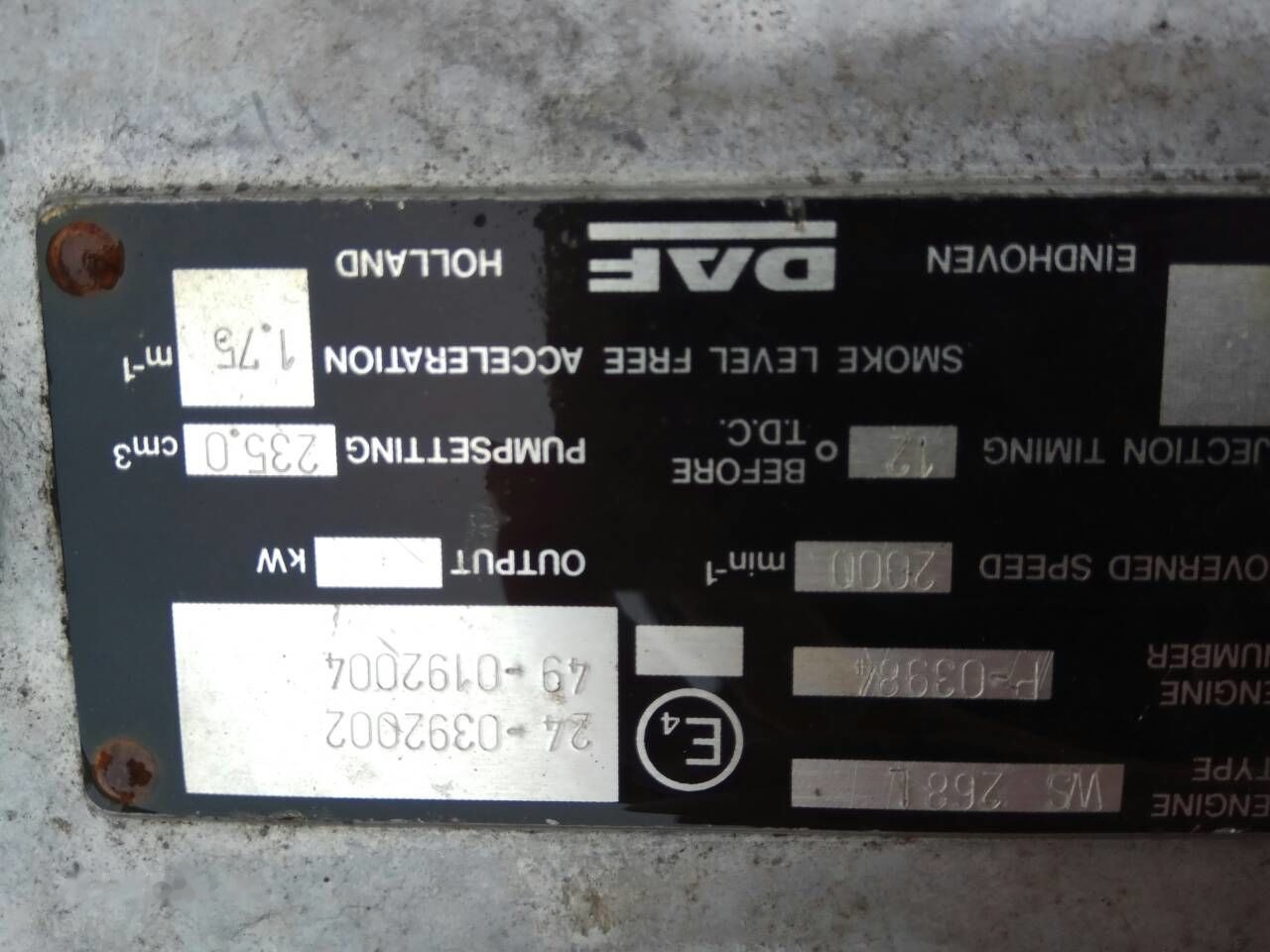 DAF ATI WS268 DAF ATI DAF 85 95 - Motor za Kamion: slika DAF ATI WS268 DAF ATI DAF 85 95 - Motor za Kamion DAF ATI WS268 DAF ATI DAF 85 95 - Motor za Kamion: slika DAF ATI WS268 DAF ATI DAF 85 95 - Motor za Kamion