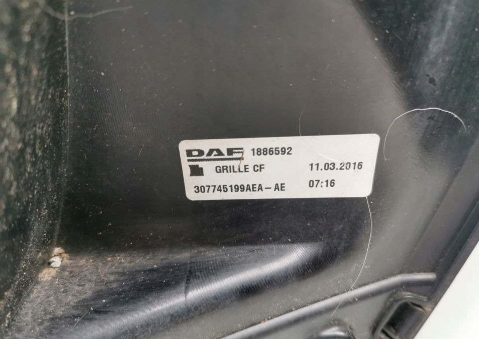 GRILL ATRAPA DAF CF EURO6 1886592 ORYGINAŁ - Hauba: slika GRILL ATRAPA DAF CF EURO6 1886592 ORYGINAŁ - Hauba GRILL ATRAPA DAF CF EURO6 1886592 ORYGINAŁ - Hauba: slika GRILL ATRAPA DAF CF EURO6 1886592 ORYGINAŁ - Hauba