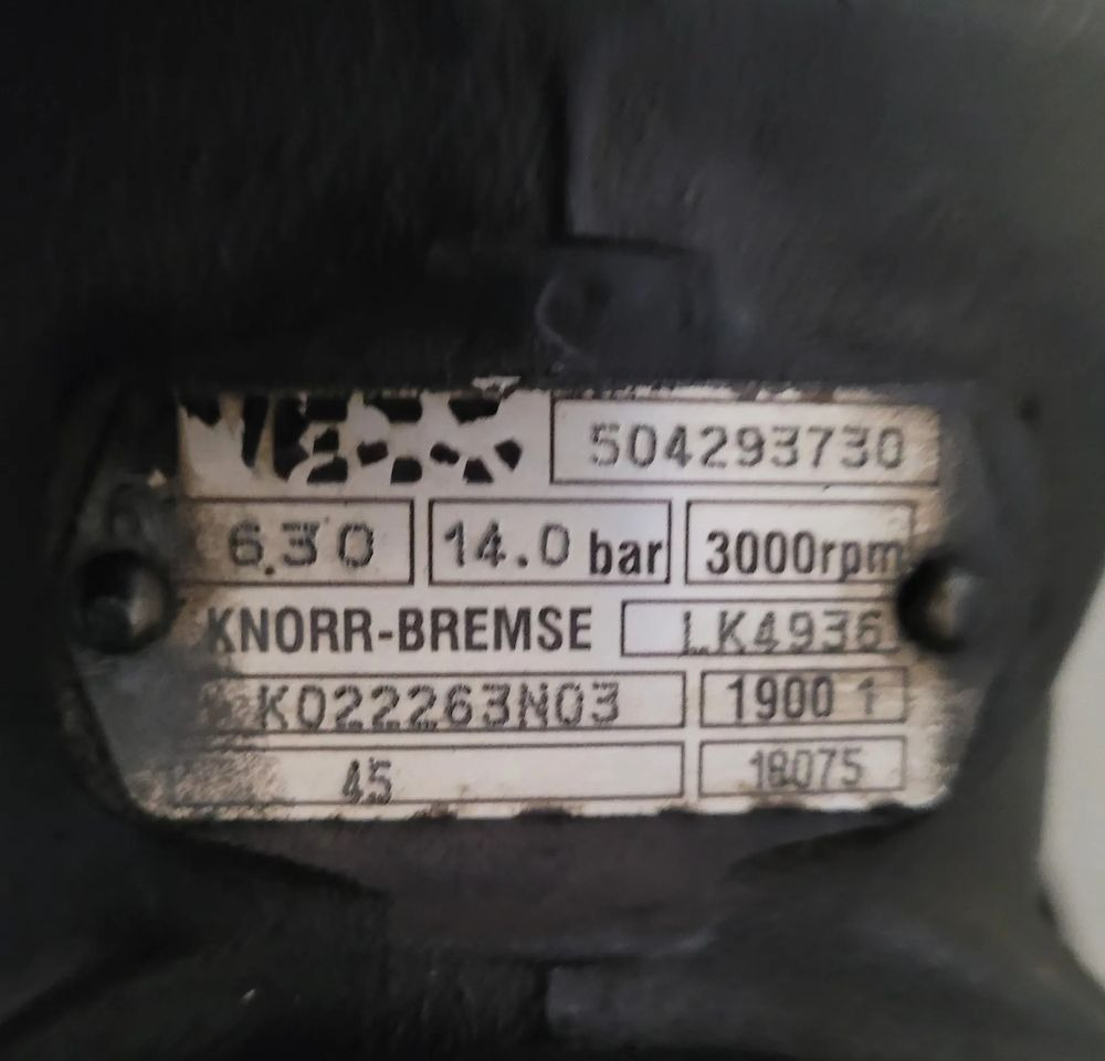 KOMPRESOR IVECO ORYGINAŁ 504293730 CHWALIM116 - Zračni kompresor za kočnice za Kamion: slika KOMPRESOR IVECO ORYGINAŁ 504293730 CHWALIM116 - Zračni kompresor za kočnice za Kamion KOMPRESOR IVECO ORYGINAŁ 504293730 CHWALIM116 - Zračni kompresor za kočnice za Kamion: slika KOMPRESOR IVECO ORYGINAŁ 504293730 CHWALIM116 - Zračni kompresor za kočnice za Kamion