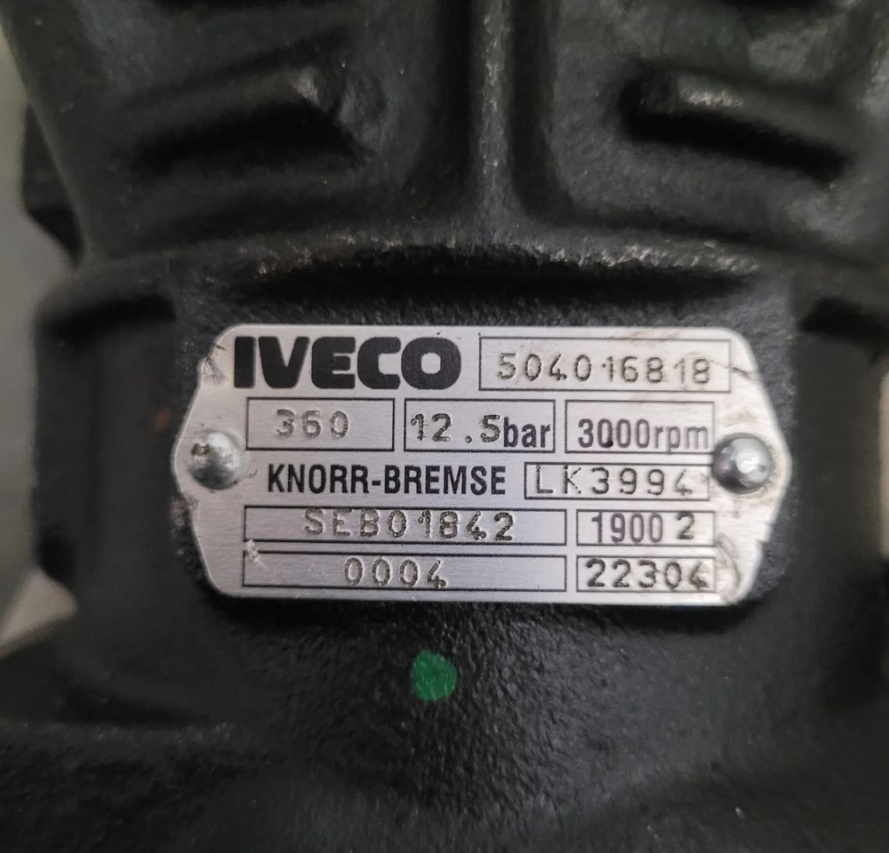 KOMPRESOR IVECO ORYGINAŁ OM 504016818 CHWALIM116 - Zračni kompresor za kočnice za Kamion: slika KOMPRESOR IVECO ORYGINAŁ OM 504016818 CHWALIM116 - Zračni kompresor za kočnice za Kamion KOMPRESOR IVECO ORYGINAŁ OM 504016818 CHWALIM116 - Zračni kompresor za kočnice za Kamion: slika KOMPRESOR IVECO ORYGINAŁ OM 504016818 CHWALIM116 - Zračni kompresor za kočnice za Kamion