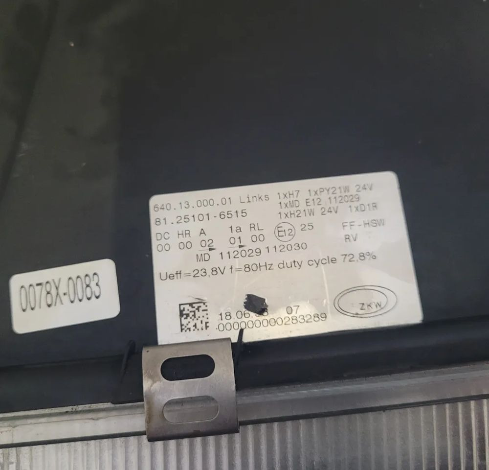 LAMPA XENON MAN TGX LH.81.25101-6515 - Svjetla/ Rasvjeta za Kamion: slika LAMPA XENON MAN TGX LH.81.25101-6515 - Svjetla/ Rasvjeta za Kamion LAMPA XENON MAN TGX LH.81.25101-6515 - Svjetla/ Rasvjeta za Kamion: slika LAMPA XENON MAN TGX LH.81.25101-6515 - Svjetla/ Rasvjeta za Kamion