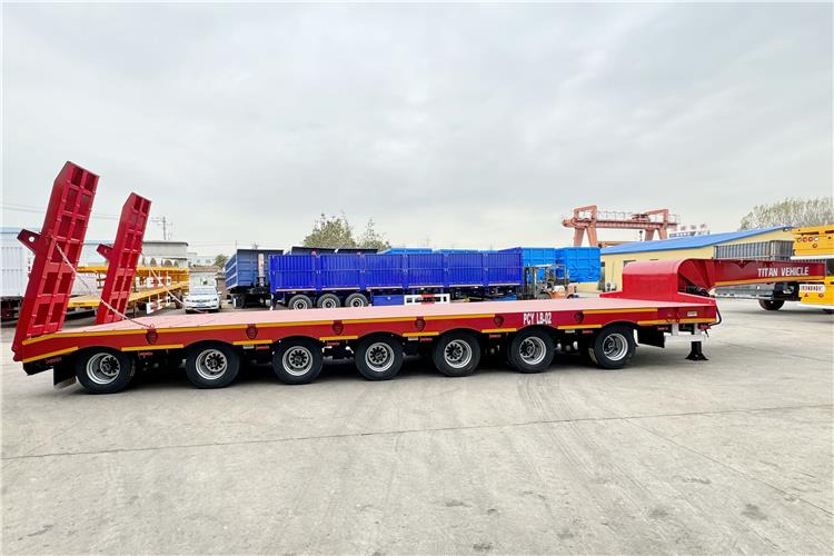 TITAN 7 Axle 120 Ton Lowbed Trailer for Sale In Saudi Arabia - Poluprikolica s niskim utovarivačem: slika TITAN 7 Axle 120 Ton Lowbed Trailer for Sale In Saudi Arabia - Poluprikolica s niskim utovarivačem TITAN 7 Axle 120 Ton Lowbed Trailer for Sale In Saudi Arabia - Poluprikolica s niskim utovarivačem: slika TITAN 7 Axle 120 Ton Lowbed Trailer for Sale In Saudi Arabia - Poluprikolica s niskim utovarivačem