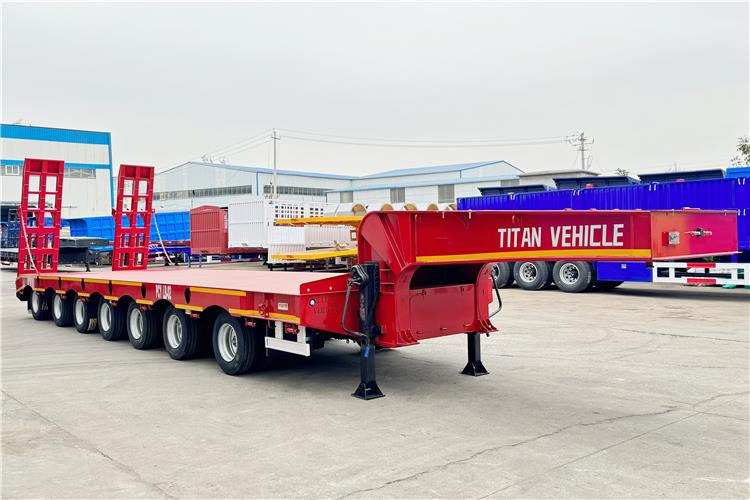 TITAN 7 Axle 120 Ton Lowbed Trailer for Sale In Saudi Arabia - Poluprikolica s niskim utovarivačem: slika TITAN 7 Axle 120 Ton Lowbed Trailer for Sale In Saudi Arabia - Poluprikolica s niskim utovarivačem TITAN 7 Axle 120 Ton Lowbed Trailer for Sale In Saudi Arabia - Poluprikolica s niskim utovarivačem: slika TITAN 7 Axle 120 Ton Lowbed Trailer for Sale In Saudi Arabia - Poluprikolica s niskim utovarivačem