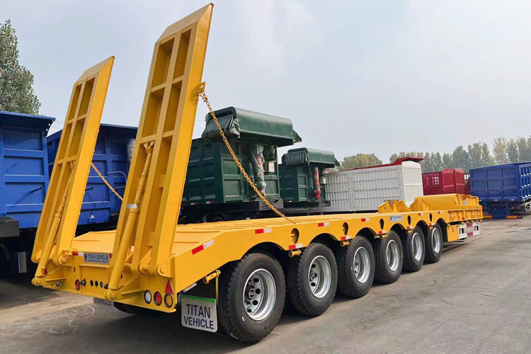TITAN Hydraulic Low Bed Trailer for Sale in Kenya - Poluprikolica s niskim utovarivačem: slika TITAN Hydraulic Low Bed Trailer for Sale in Kenya - Poluprikolica s niskim utovarivačem TITAN Hydraulic Low Bed Trailer for Sale in Kenya - Poluprikolica s niskim utovarivačem: slika TITAN Hydraulic Low Bed Trailer for Sale in Kenya - Poluprikolica s niskim utovarivačem