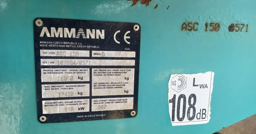 Ammann ASC 150 walec stal guma - Valjak: slika Ammann ASC 150 walec stal guma - Valjak Ammann ASC 150 walec stal guma - Valjak: slika Ammann ASC 150 walec stal guma - Valjak