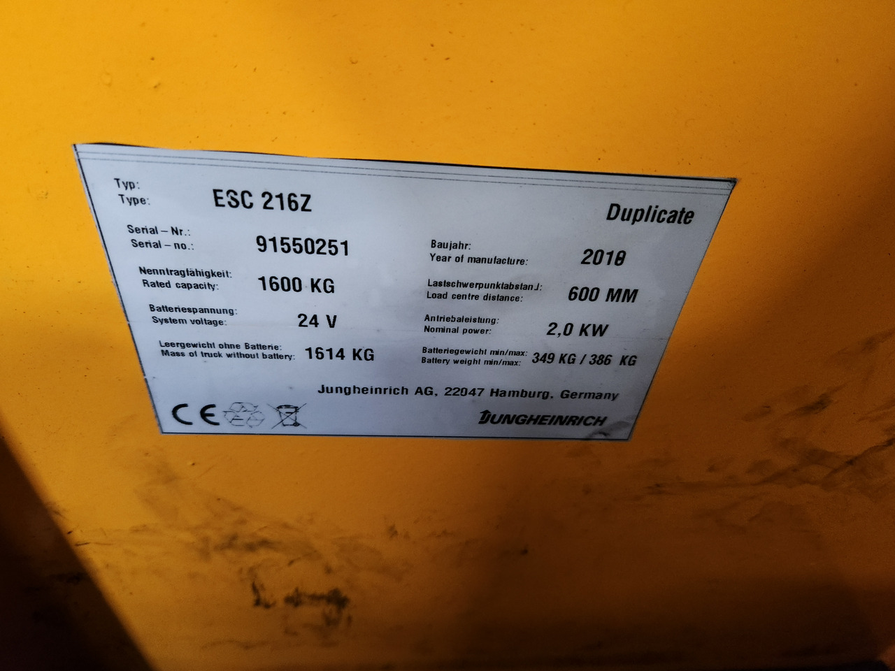 JUNGHEINRICH ESC 216z - Skladišna oprema: slika JUNGHEINRICH ESC 216z - Skladišna oprema JUNGHEINRICH ESC 216z - Skladišna oprema: slika JUNGHEINRICH ESC 216z - Skladišna oprema